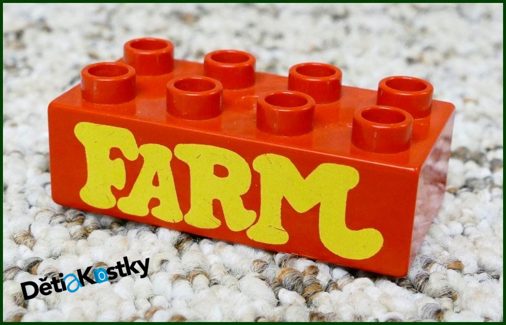 Lego® Duplo® Kostka 2x4 Červená - Farm