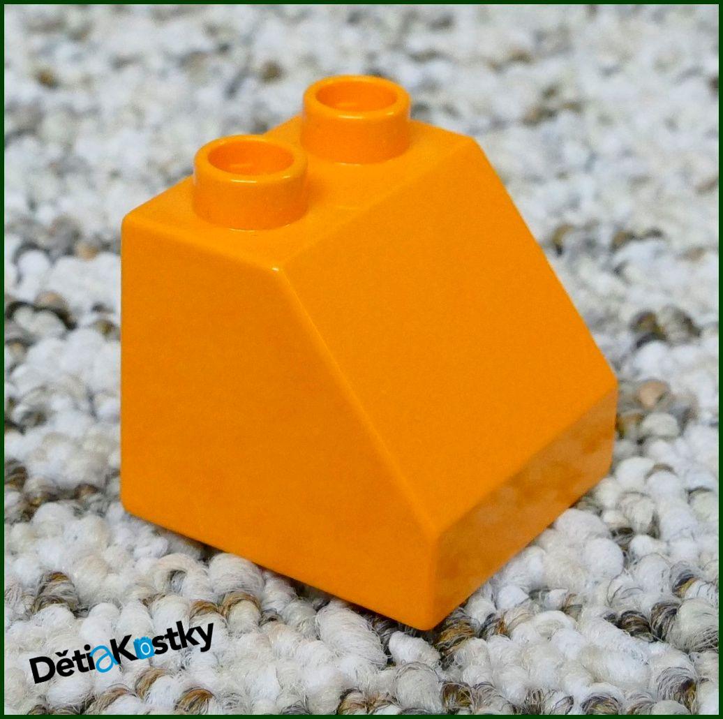 Lego® Duplo® Kostka 2x2 Zkosená Oranžová