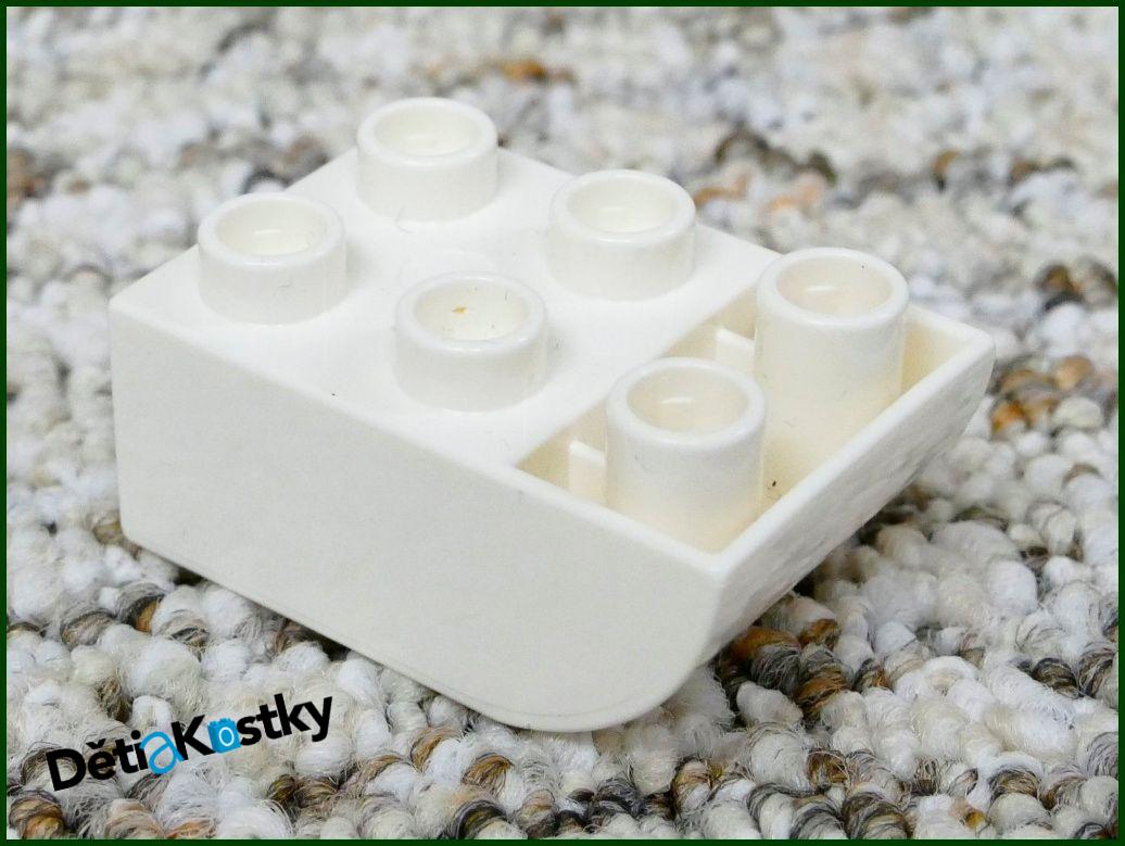 Lego® Duplo® Kostka 2x3 Zaoblená Invert - Bílá
