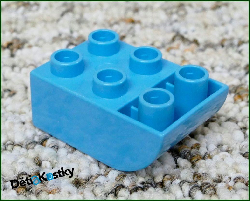 Lego® Duplo® Kostka 2x3 Zaoblená Invert - Světle Tyrkysová