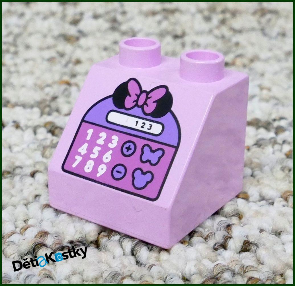 Lego® Duplo® Kostka 2x2 Růžová Zkosená - Pokladna