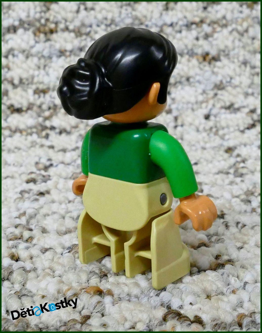 Lego® Duplo® Figurka Paní v Zeleném s Drdolem