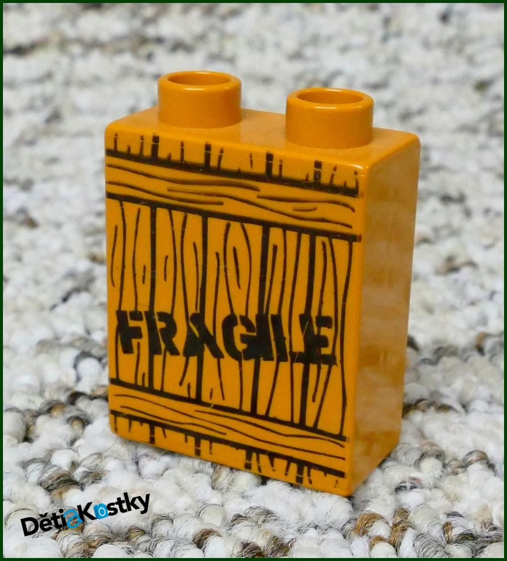 Lego® Duplo® Kostka 1x2x2 Světle Hnědá - Fragile