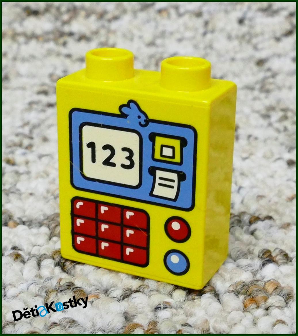 Lego® Duplo® Kostka 1x2x2 Žlutá - Automat na Lístky