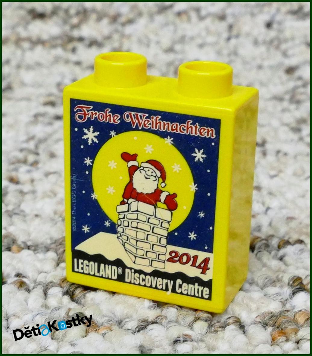 Lego® Duplo® Kostka 1x2x2 Žlutá - Veselé Vánoce 2014