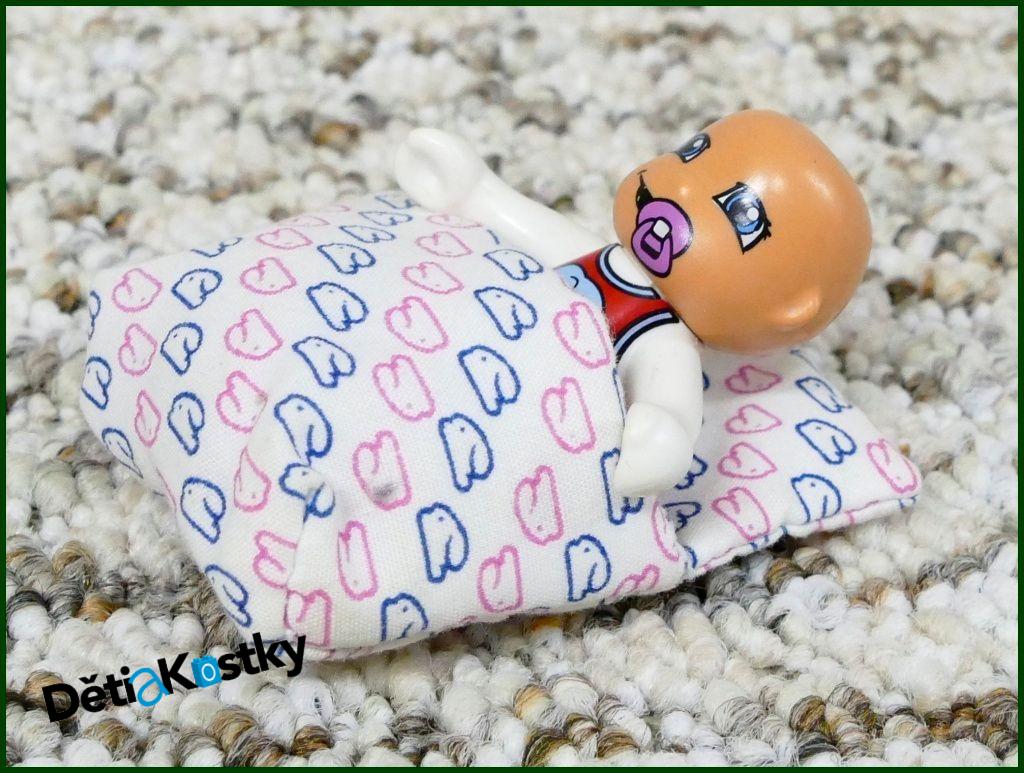 Lego® Duplo® Peřinka Bílá s Modro/Růžovými Zajíčky