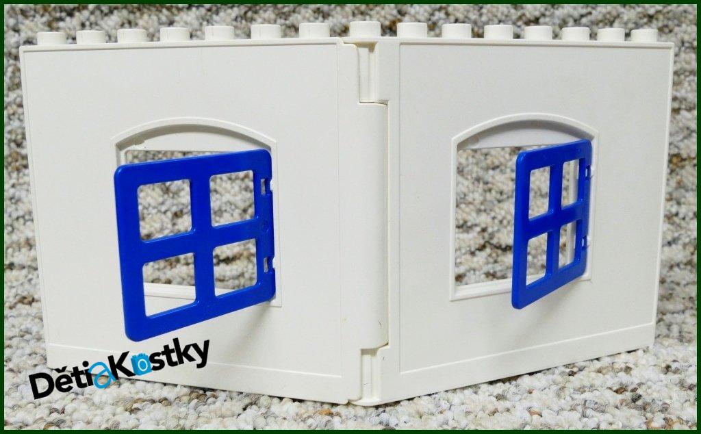 Lego® Duplo® Stěna Domu s Okny Bílá
