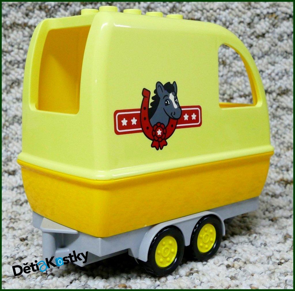 Lego® Duplo® Vůz pro Přepravu Koní Velký Žlutý