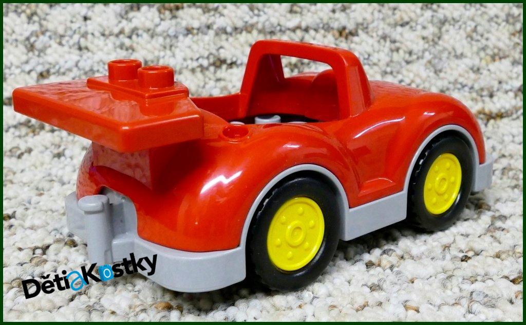 Lego® Duplo® Závodní Auto Červené s Pruhy