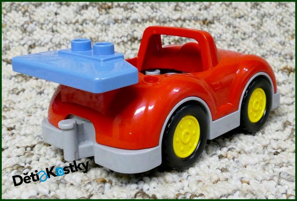 Lego® Duplo® Závodní Auto Červené - Modré Křídlo