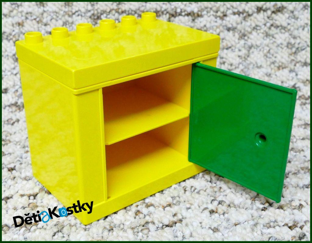 Lego® Duplo® Dolls Skříňka Žlutá/Žlutá Deska/Zelené Dvířka
