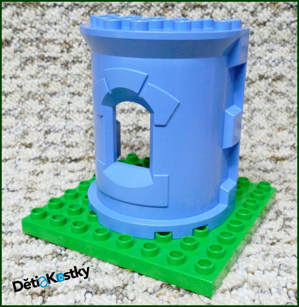 Lego® Duplo® Věž Hradu Půlkulatá - Světle Modrá