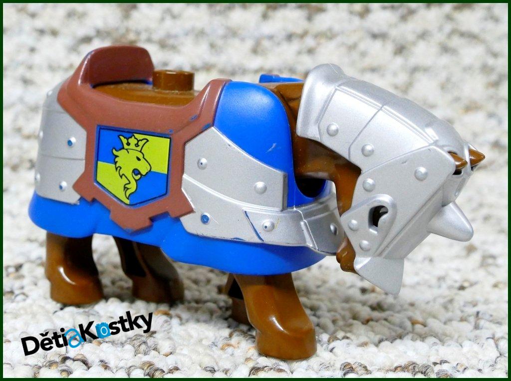 Lego® Duplo® Obrněný Kůň Hnědý - Modré Brnění