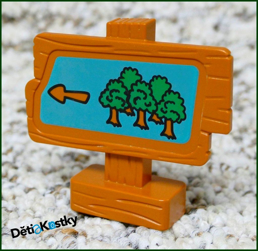 Lego® Duplo® Dřevěný Ukazatel - Les