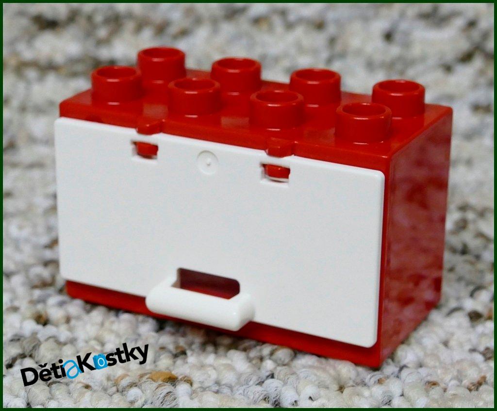 Lego® Duplo® Kontejner/Skříňka - Bílá Dvířka