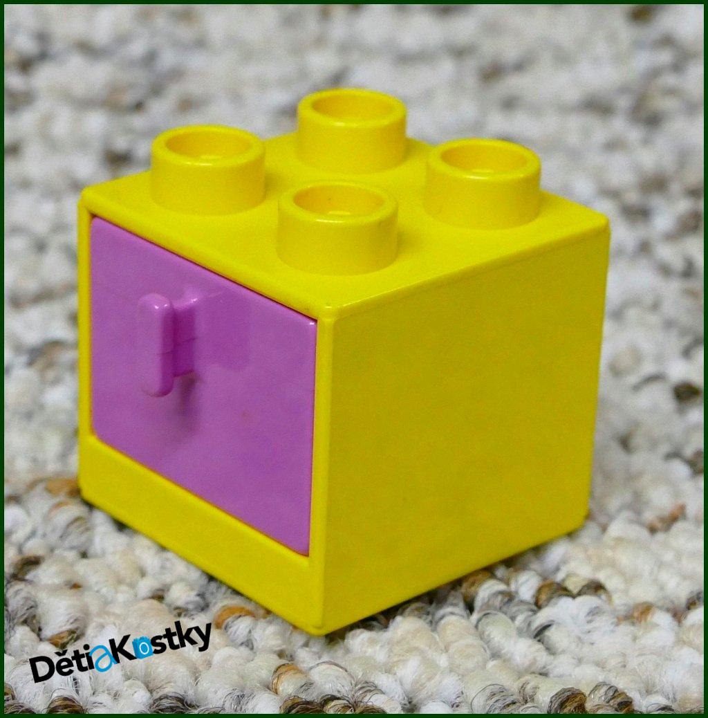 Lego® Duplo® Skříňka Malá Žlutá/Růžový Šuplík