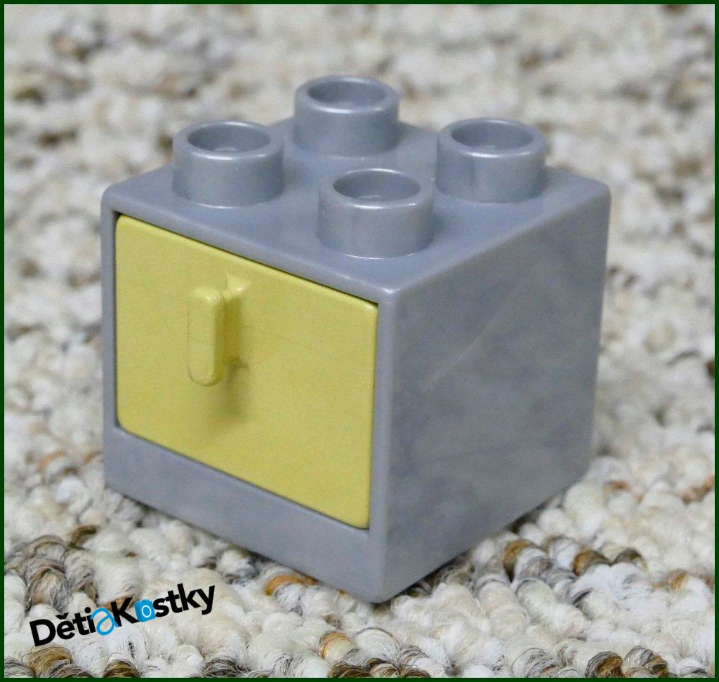 Lego® Duplo® Skříňka Malá Šedá/Béžový Šuplík