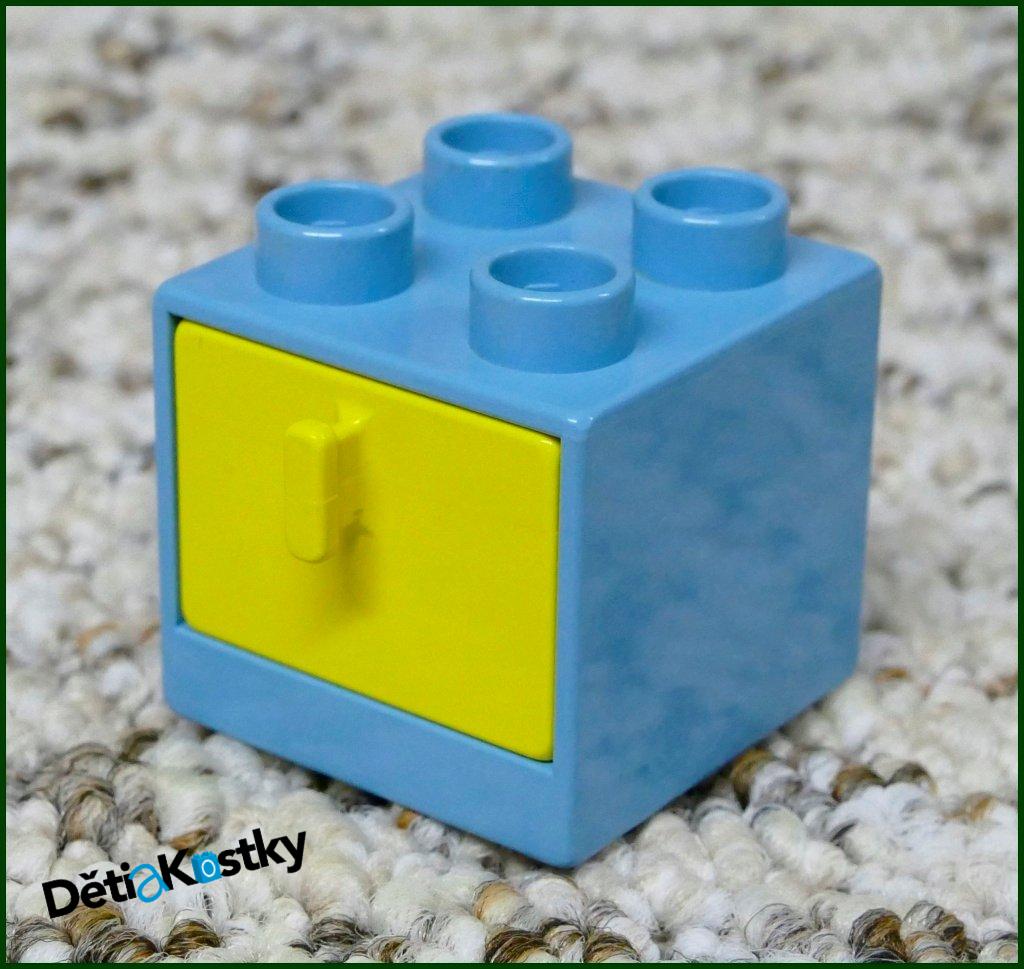 Lego® Duplo® Skříňka Malá Světle Modrá/Žlutý Šuplík