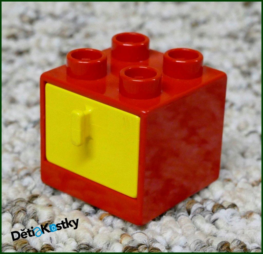 Lego® Duplo® Skříňka Malá Červená/Žlutý Šuplík