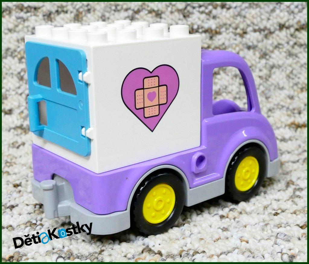 Lego® Duplo® Dodávka Fialová/Sanitka