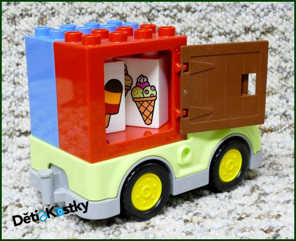 Lego® Duplo® Dodávka - Zmrzlina/Modro-Červené Kostky