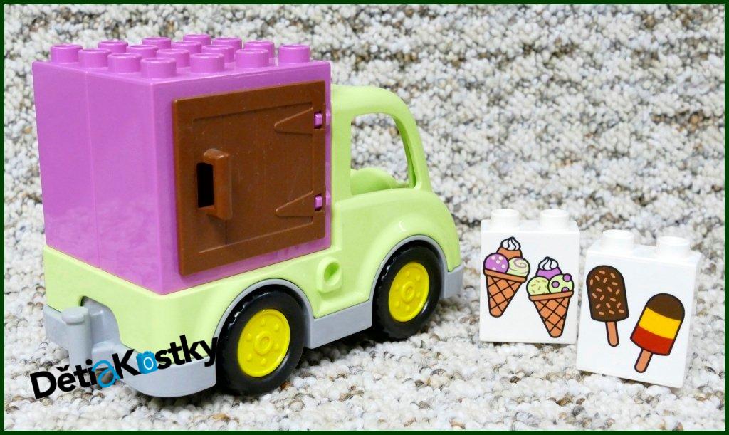 Lego® Duplo® Dodávka - Zmrzlina/Růžové Kostky