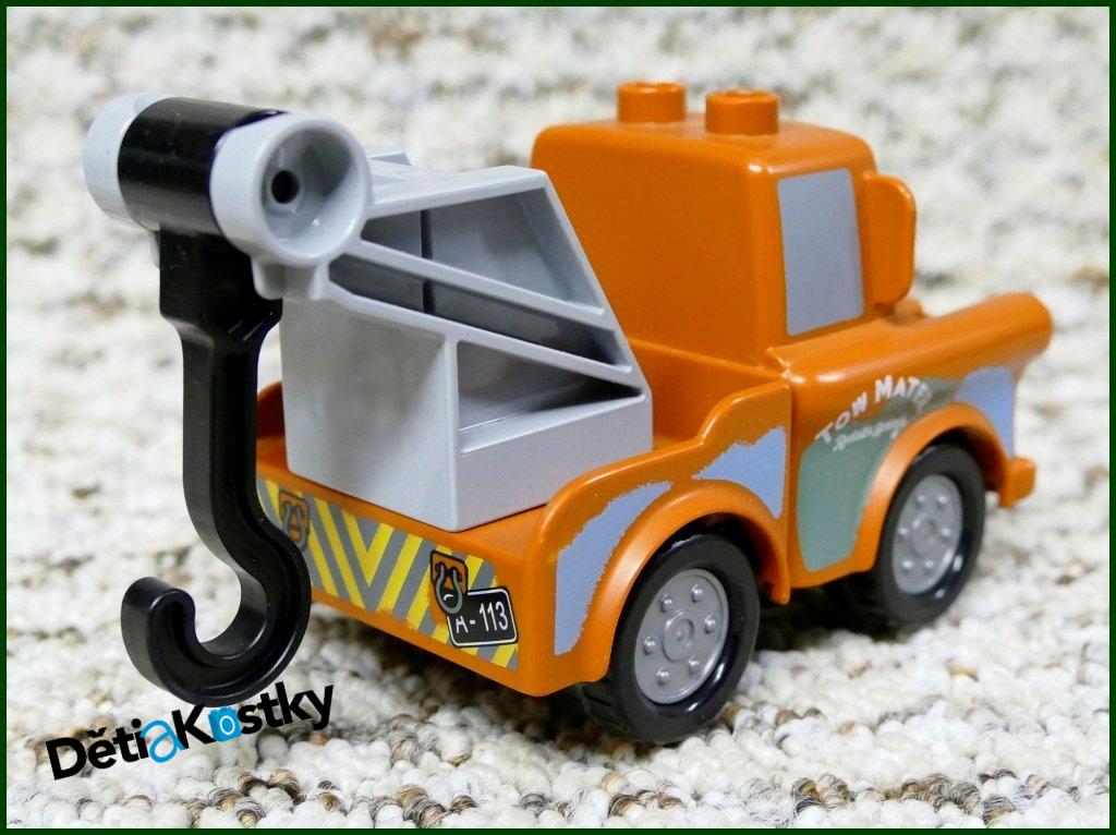 Lego® Duplo® Cars - Burák (Šedý Hák-Nový Typ) Obyčejná Kola