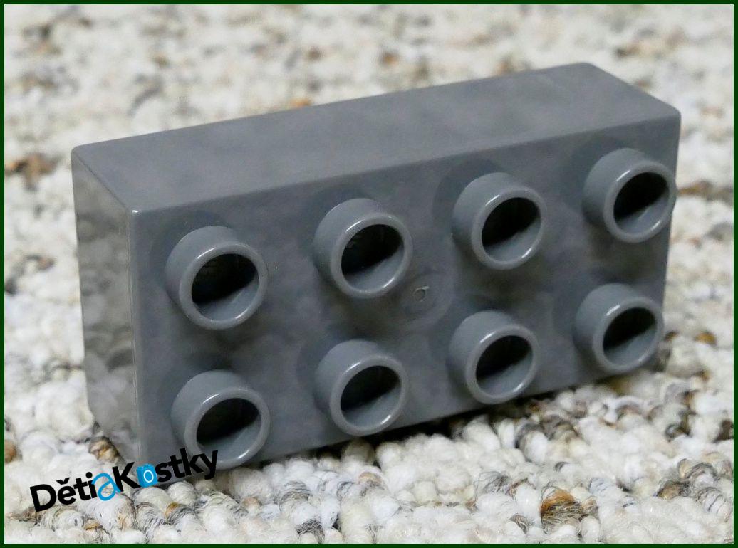 Lego® Duplo® Kostka 2x4 Tmavě Šedá