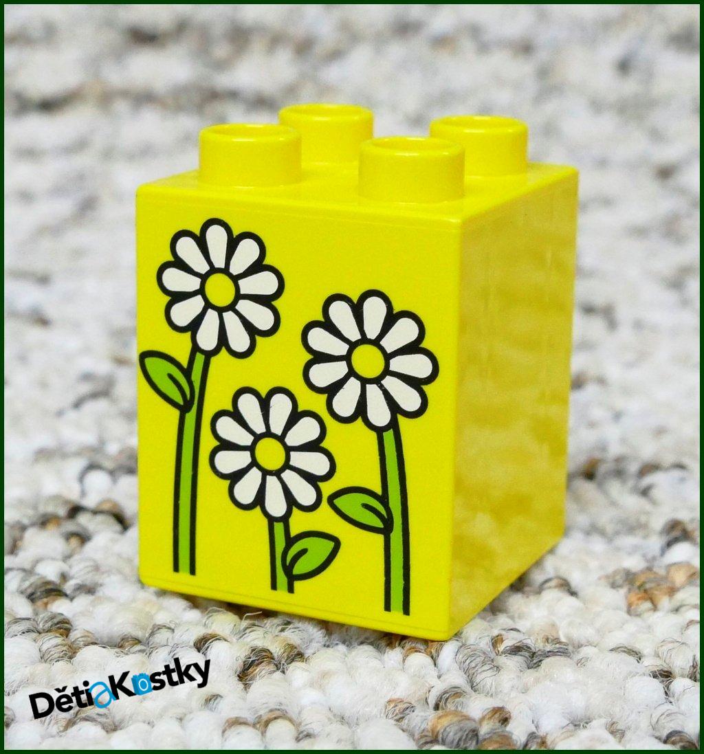 Lego® Duplo® Kostka 2x2x2 Žlutá - Kopretiny