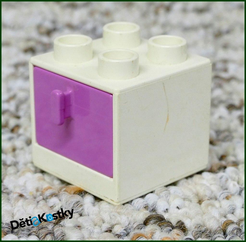 Lego® Duplo® Skříňka Malá Bílá/Růžový Šuplík