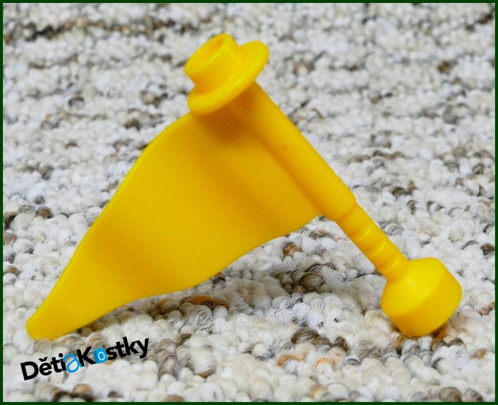 Lego® Duplo® Vlajka se Stožárem Světle Oranžová