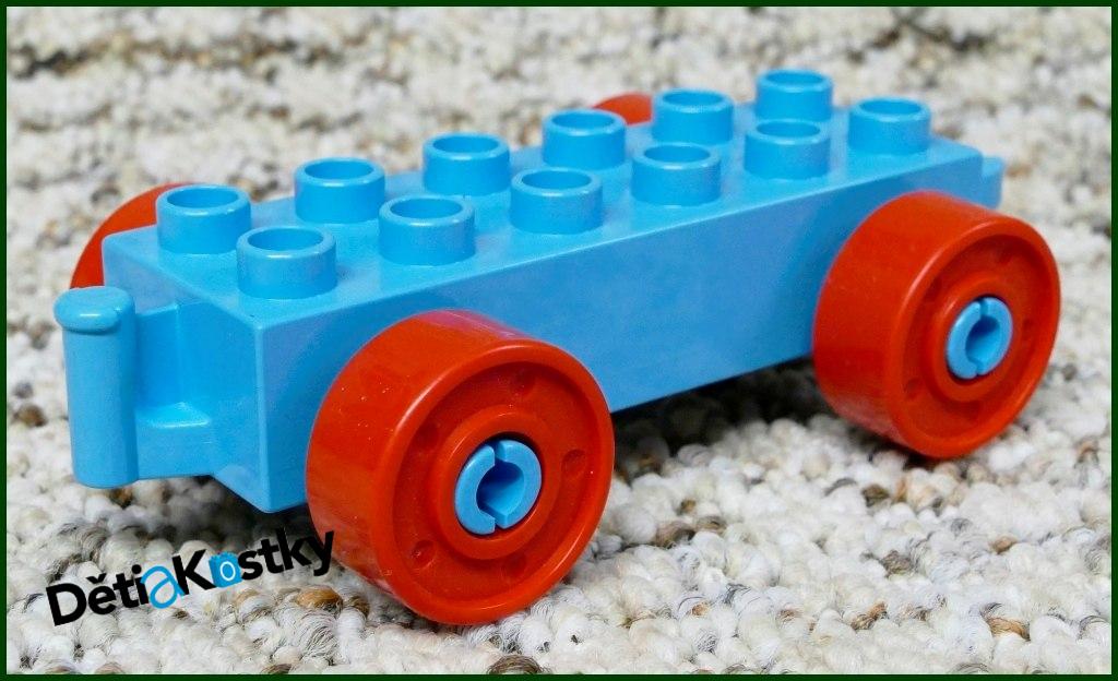 Lego® Duplo® Podvozek pro Auta Tyrkysový (Červená Kola)
