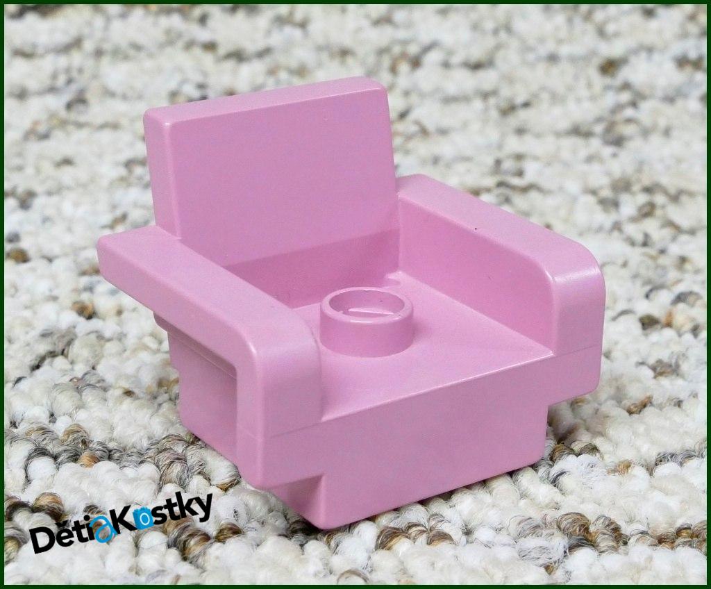 Lego® Duplo® Křeslo Růžové Hranaté