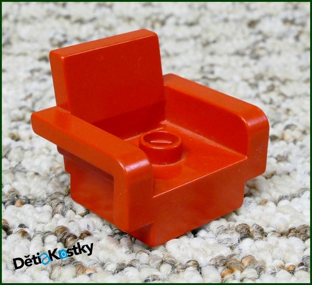 Lego® Duplo® Křeslo Hranaté Červené