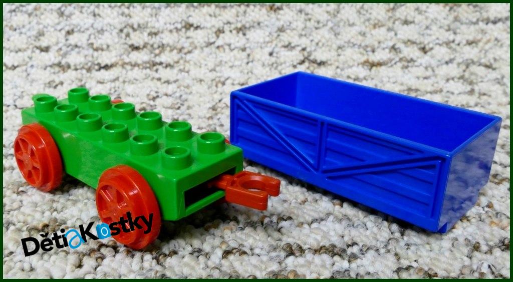 Lego® Duplo® Vagon Malý Zelený - Modrá Korba