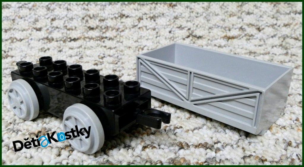 Lego® Duplo® Vagon Malý Černý - Šedá Korba