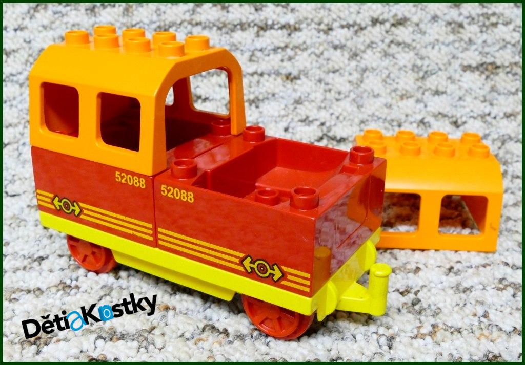 Lego® Duplo® Vagon pro Cestující Žlutý/Oranžový - Potisk 52088