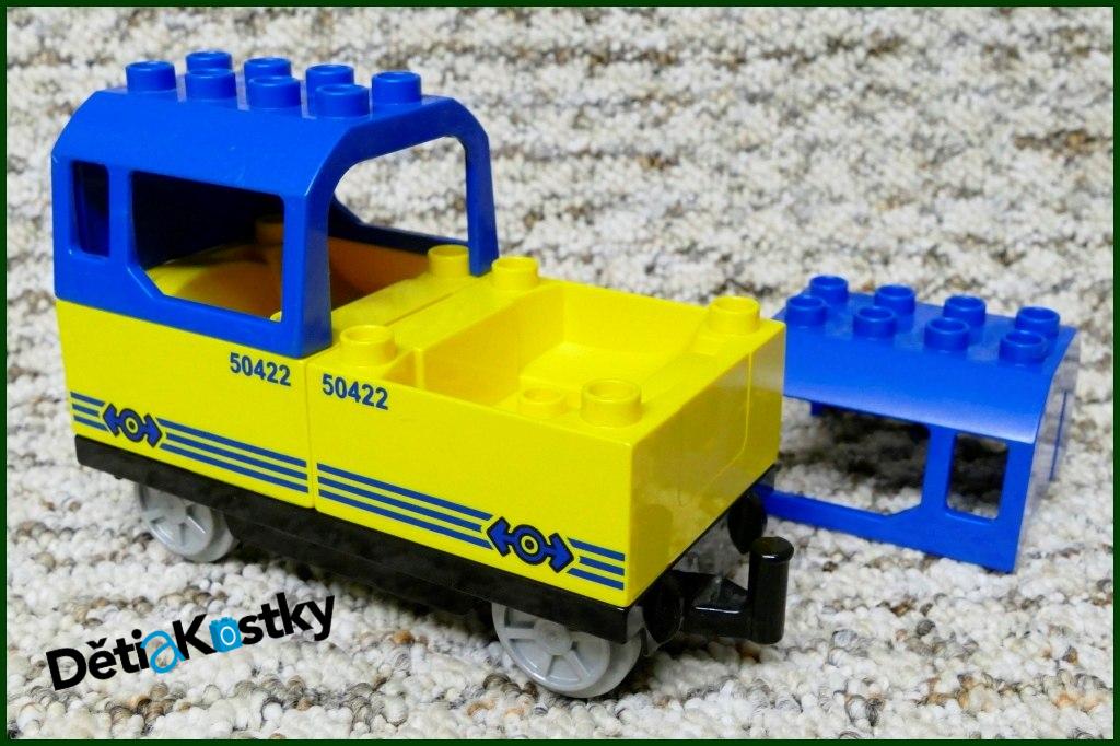 Lego® Duplo® Vagon pro Cestující Žlutý/Modrý - Potisk 50422