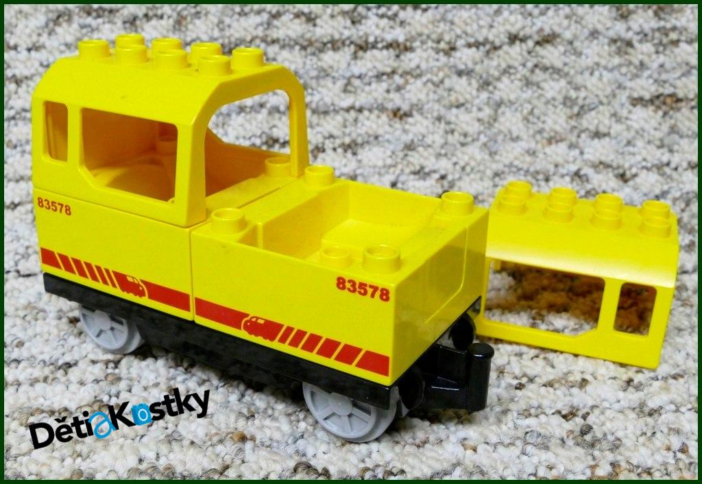Lego® Duplo® Vagon pro Cestující Žlutý - Potisk 83578