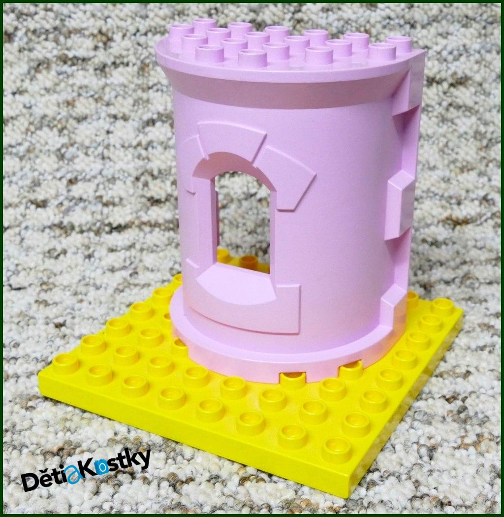 Lego® Duplo® Věž Hradu Půlkulatá - Růžová