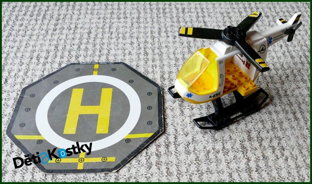 Lego® Duplo® Vrtulník Záchranářský s Heliportem