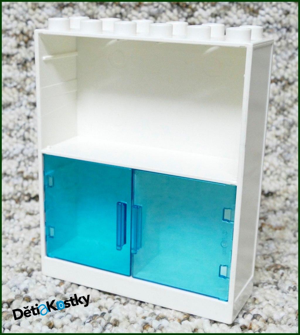 Lego® Duplo® Stěna Bílá s Průhlednými Dvířky