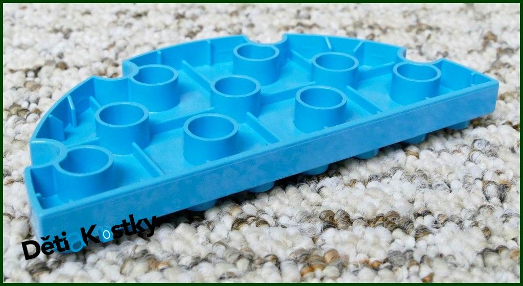 Lego® Duplo® Podložka/Destička 4x8 Půlkulatá Tyrkysová
