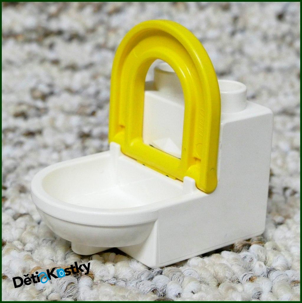 Lego® Duplo® Záchod Bílý (Žluté Prkénko)