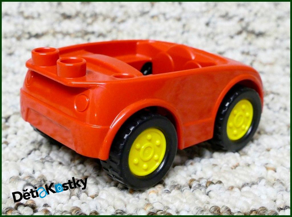 Lego® Duplo® Autíčko Malé Červené s Proužky