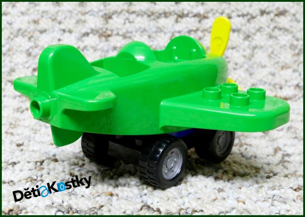 Lego® Duplo® Letadlo Malé Zelené s Podvozkem 4 Koleček