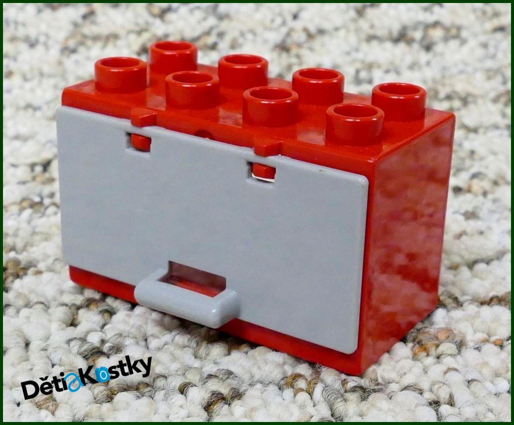 Lego® Duplo® Kontejner/Skříňka - Šedá Dvířka