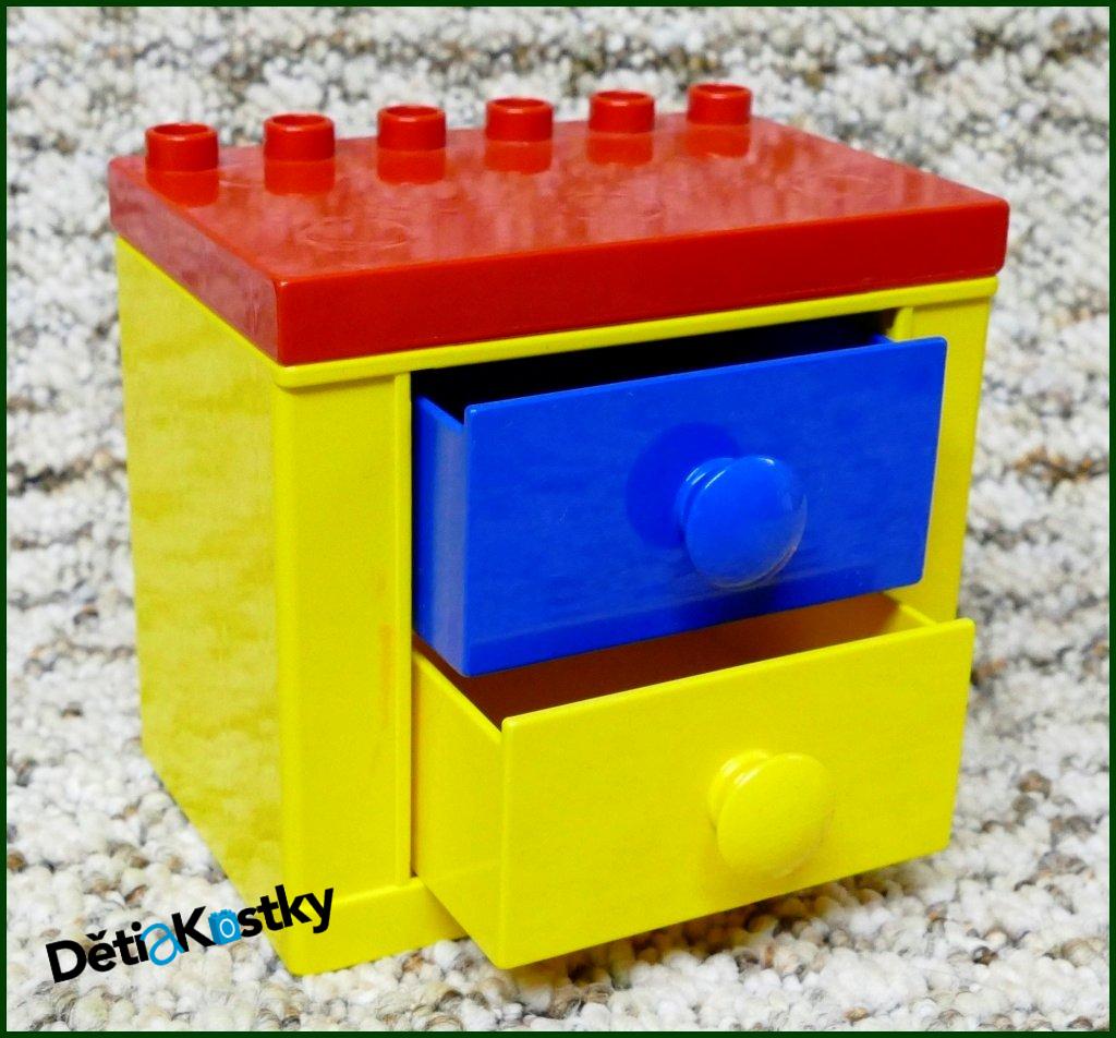 Lego® Duplo® Dolls Skříňka Žlutá a Dva Šuplíky (M,Ž)