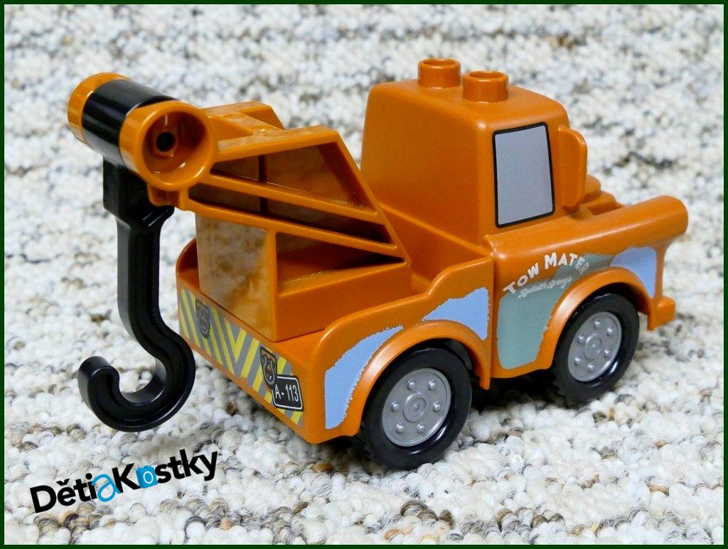 Lego® Duplo® Cars - Burák (Hnědý Hák-Nový Typ) Obyčejná Kola