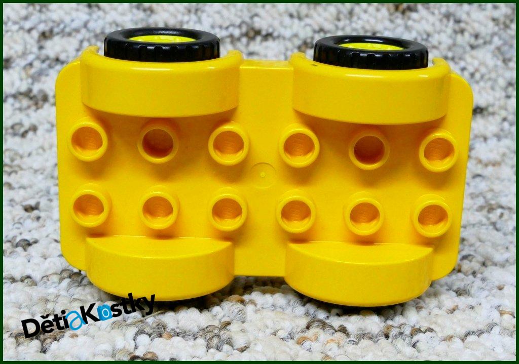 Lego® Duplo® Podvozek Autíčka 4x6 Oranžový - Žlutá Kola